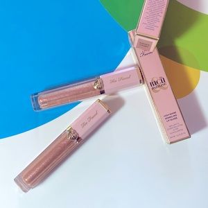 NIB "Sunset Crush" Rich & Dazzling Lip Gloss, sparkly lip color Too Faced Makeup
